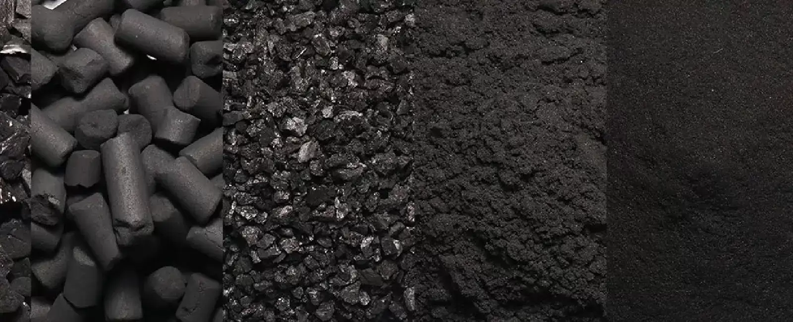 Different types of activated carbon